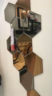 Hexagon Mirror Wall Stickers – Modern Home And Office Decor - GlassAura