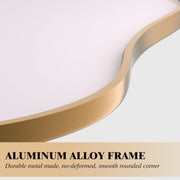 WEER Irregular Gold Asymmetrical Wall Mounted Mirror