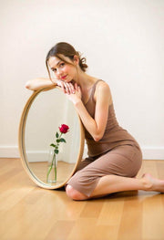 Elegant Vintage Oval Mirror - GlassAura