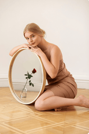 Elegant Vintage Oval Mirror - GlassAura