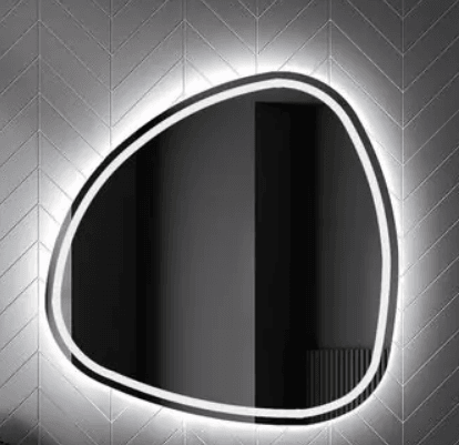Modern Irregular LED Bathroom Mirror - GlassAura