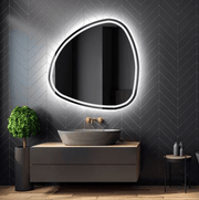Modern Irregular LED Bathroom Mirror - GlassAura