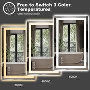 LED Mirror Front Light and Backlit - GlassAura