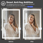 LED Mirror Front Light and Backlit - GlassAura