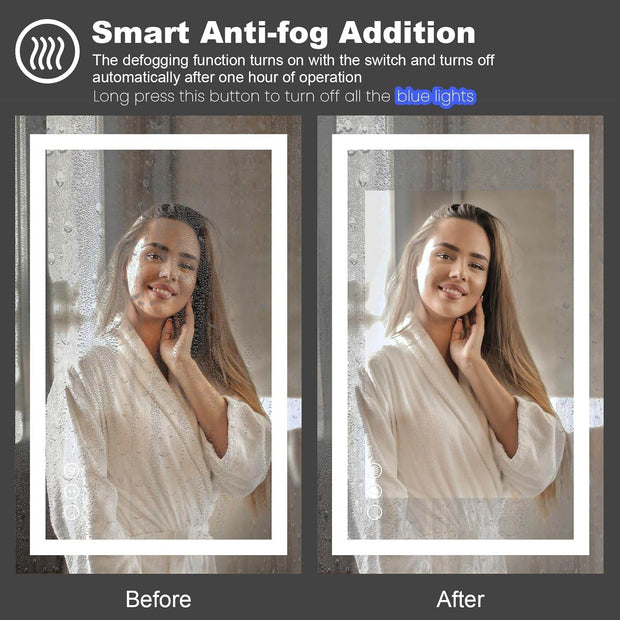 LED Mirror Front Light and Backlit - GlassAura