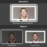 LED Mirror Front Light and Backlit - GlassAura