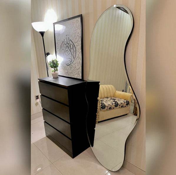 Aspire Abstract Wall Mirror - GlassAura