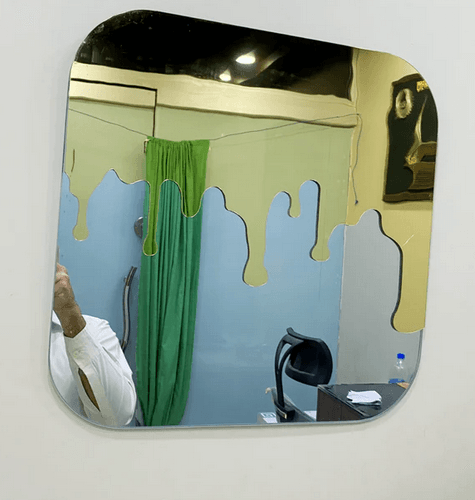 Modern Gold Drip Mirror Wall & Home Decor - GlassAura