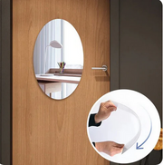 UnBreakable Imported Acrylic Oval Mirror (Self Adhesive)