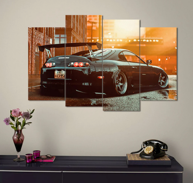Toyota Corolla Sports Car – 4-Panel Wall Art