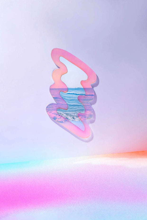 Squiggle Reflector - Wavy Acrylic Mirror - GlassAura