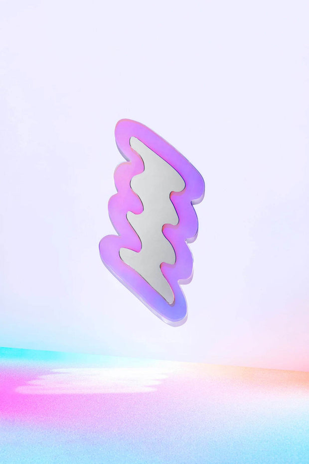 Squiggle Reflector - Wavy Acrylic Mirror - GlassAura