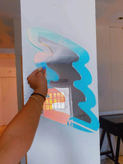 Squiggle Reflector - Wavy Acrylic Mirror - GlassAura