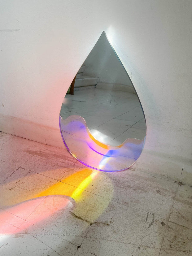 Drippy Reflector - Wavy Drop Shape Acrylic Mirror - GlassAura