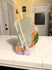 Iridescent Rainbow Acrylic Decor – Mirror Wall Art - GlassAura