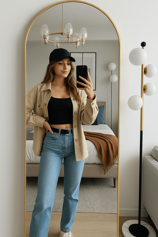 Full Length Dressing Mirror – Free Standing or Wall Mounted - GlassAura