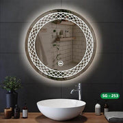 Spark Round LED Sensor Mirror - GlassAura